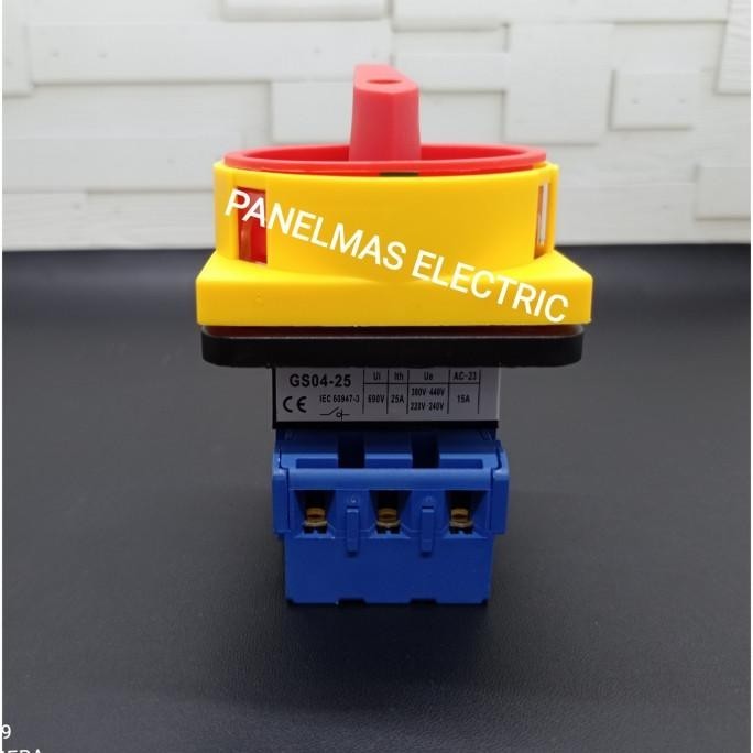 Jual Cam Switch Gs04-25 3P 25A On Off Merk Fort Saklar Putar Change ...