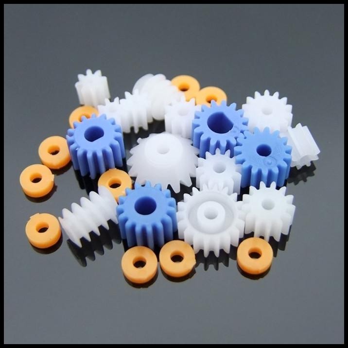 Jual TERBARU KIT PLASTIC GEAR RACK SHAFT PULLEY BELT RODA GIGI DIY ...