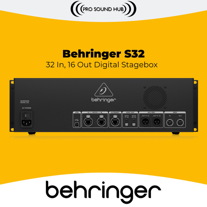 Jual Behringer S32 S-32 S 32 Digital Snake I/O Stagebox 32 Channel X32 ...