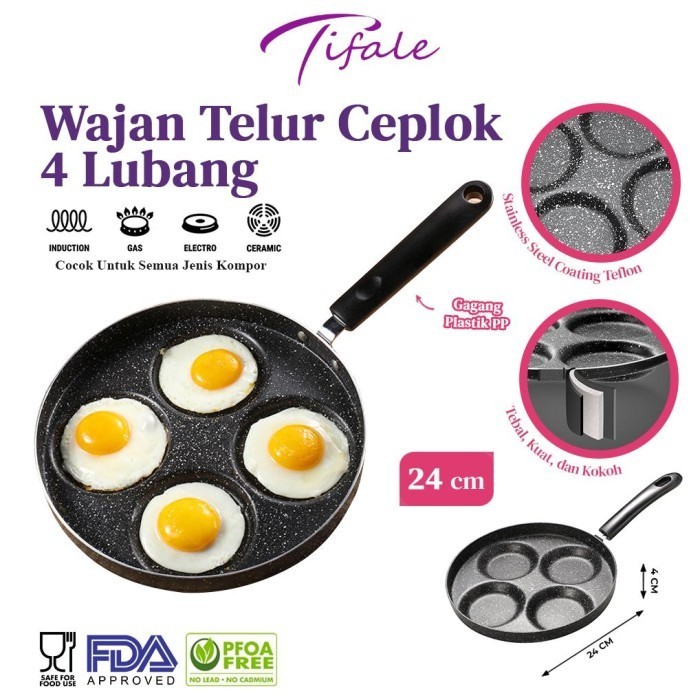 Jual Menarik Tifale Cetakan Telur Ceplok Teflon Telur Lobang Anti Lengket K Shopee Indonesia