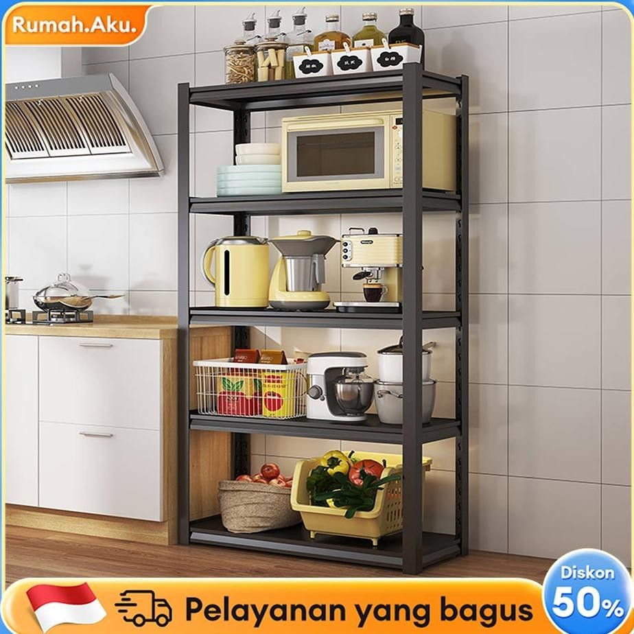Jual Ready StockRangka Besi/Rangka Besi Dapur 5 Tumpuk/Rak Penyimpanan ...