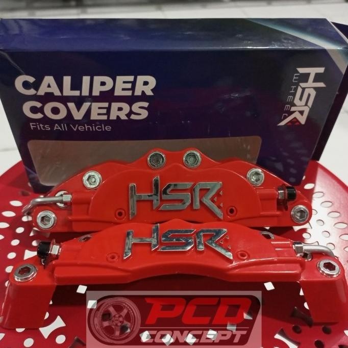 Jual Cover HSR disc Brembo kecil universal merah buat CRV,HRV,Civic ...