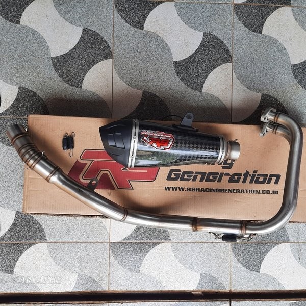 Jual [BDJ] knalpot r9 austin carbon original ninja 250 fi old ...