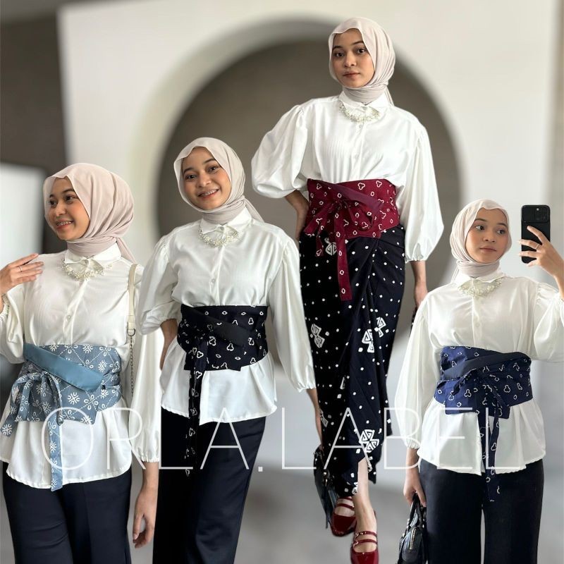 Jual NEW ROK STYLE PUTRI SOLO // ROK LILIT & OBI BELT Jumputan (Ready ...