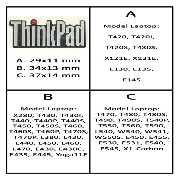 Jual Stiker Logo Thinkpad Logam Original | Shopee Indonesia
