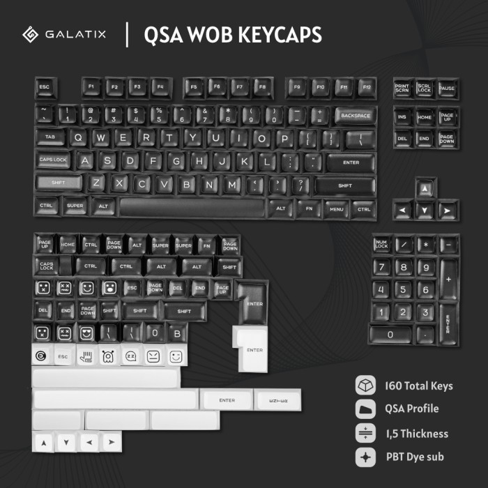 Jual Keycaps Mechanical Keyboard Qsa Mirip Sa Profile Keycappbt ...