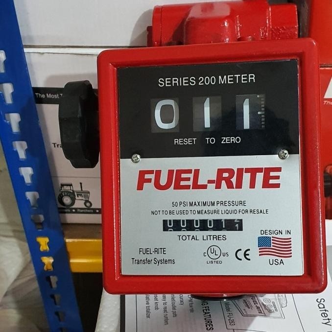 Jual Meteran Solar Fuelrite 3Digit 1Inchi / Flowmeter Flow Meter 3Digit ...