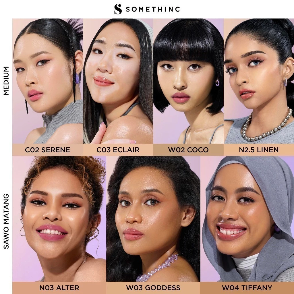SOMETHINC Copy Paste Tinted Sunscreen SPF 40 PA++++ dan Skin Tint untuk Perlindungan Kulit