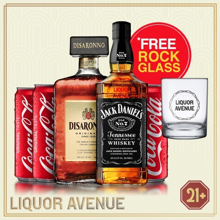 Jual Godfather No.7 ( Jack Daniels, Amaretto Disaronno, 3 Can Coca Cola ) Shopee Indonesia