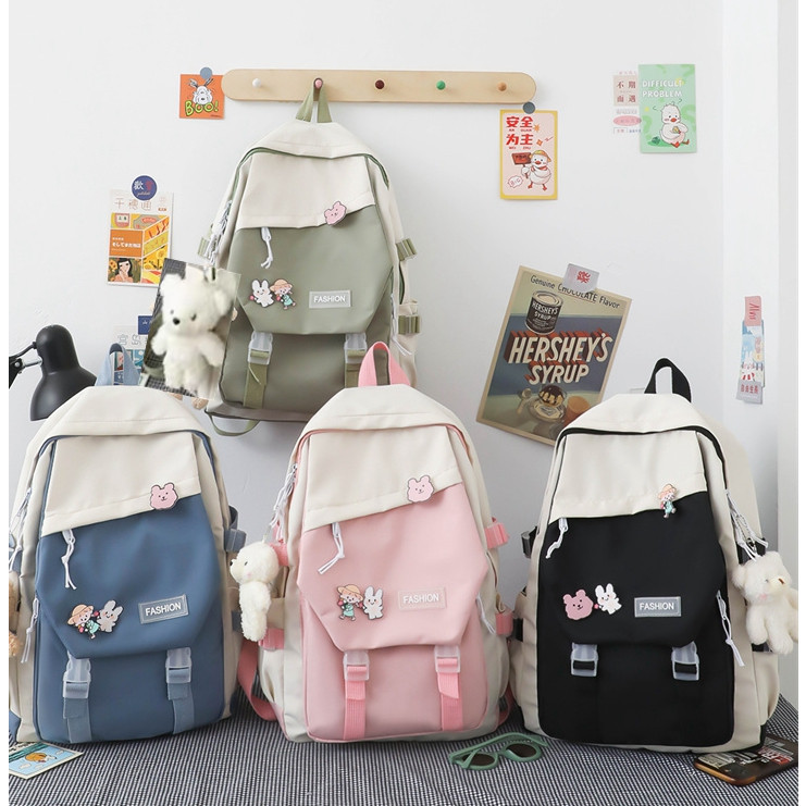 Jual Tas Smp Tass Trendy Simple Balita Rasel Tass Scholl Backpak Smk ...