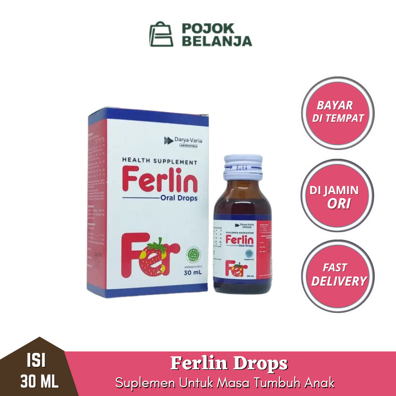 Jual Ferlin Drop 30 ml Suplemen dan Vitamin Zat Besi Anak | Shopee ...