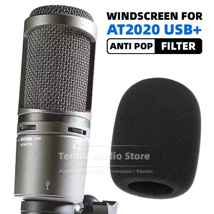 Jual Foam Windscreen For At2020 Usb + Pop Filter Microphone Windproof ...