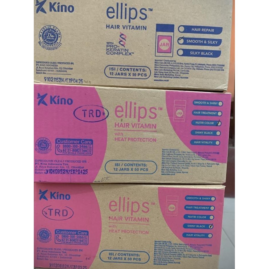 Jual Ellips Hair Vitamin Rambut Elips Isi 50 Kemasan Botol | Shopee ...
