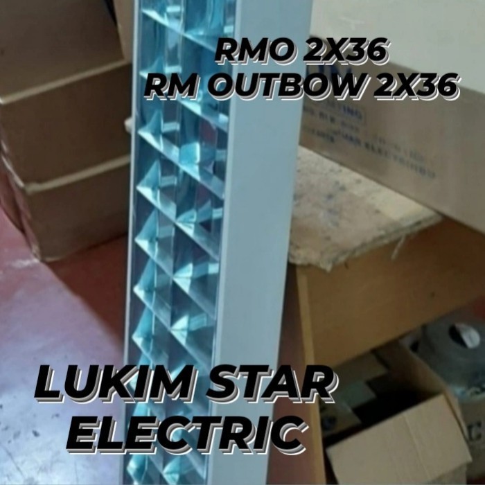 Jual Promo Kap Lampu Rm Outbow 2X36/2X16W Kap Lampu Rmo Housing Tl Neon ...