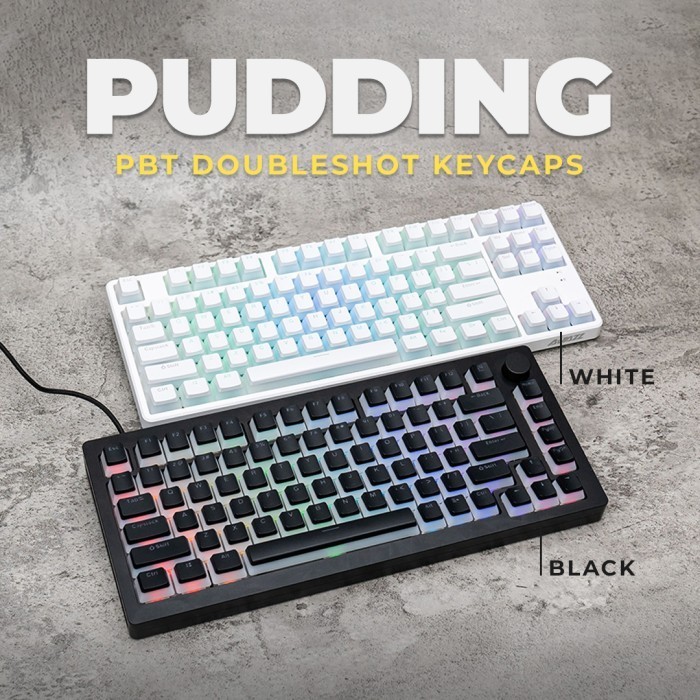 Jual Jual!! PUDDING PBT Doubleshot Keycaps | Shopee Indonesia