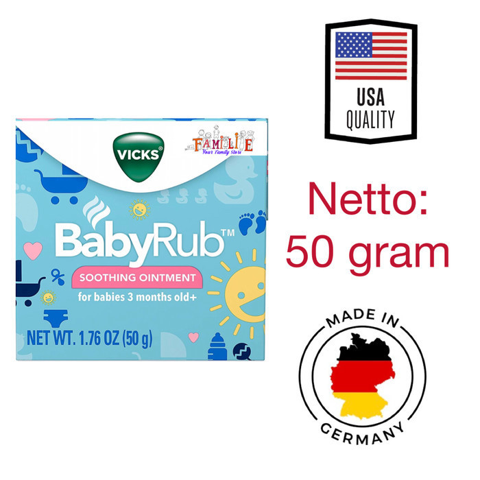 Jual Vicks BabyRub Baby Balsam Chest Rub Ointment - USA ORIGIN | Shopee ...