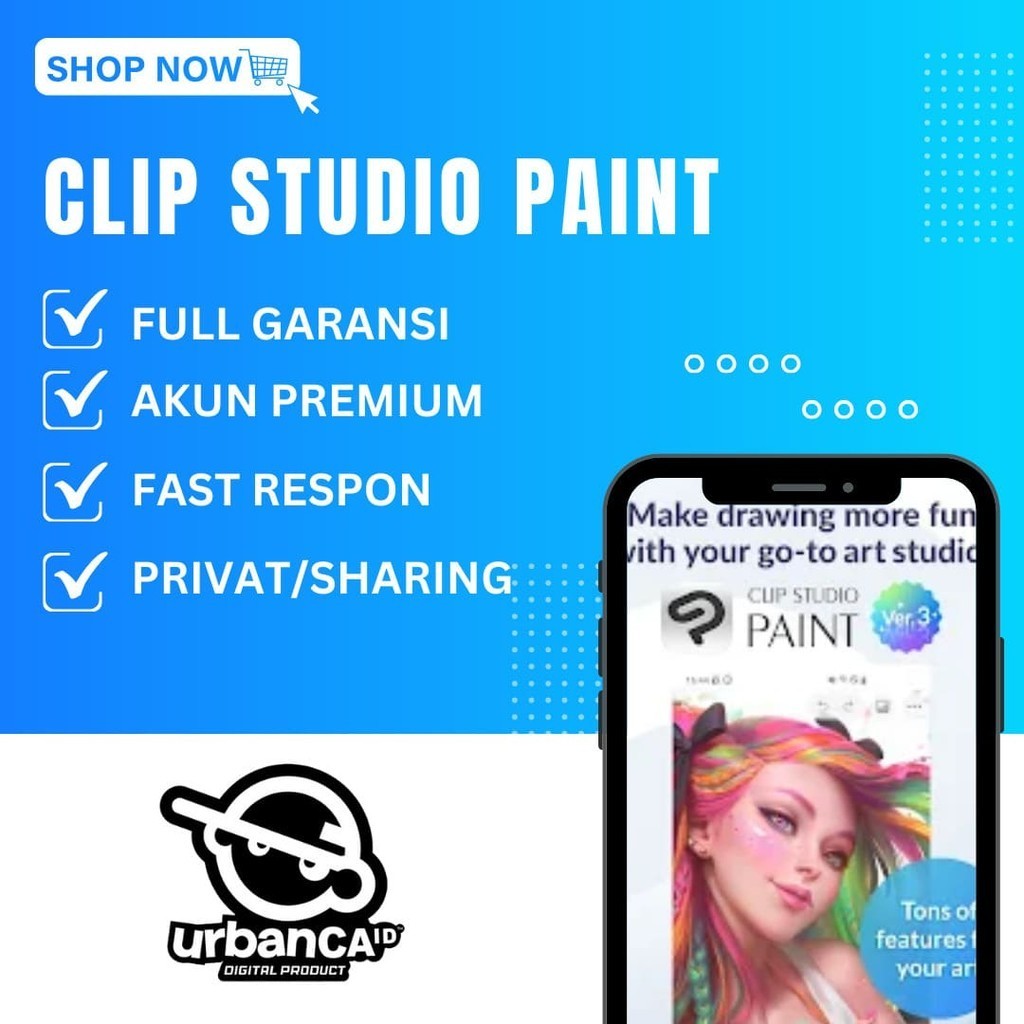 Jual Clip Studio Paint Ex 2.0.6 Many More Variety Of Brush Set Full ...