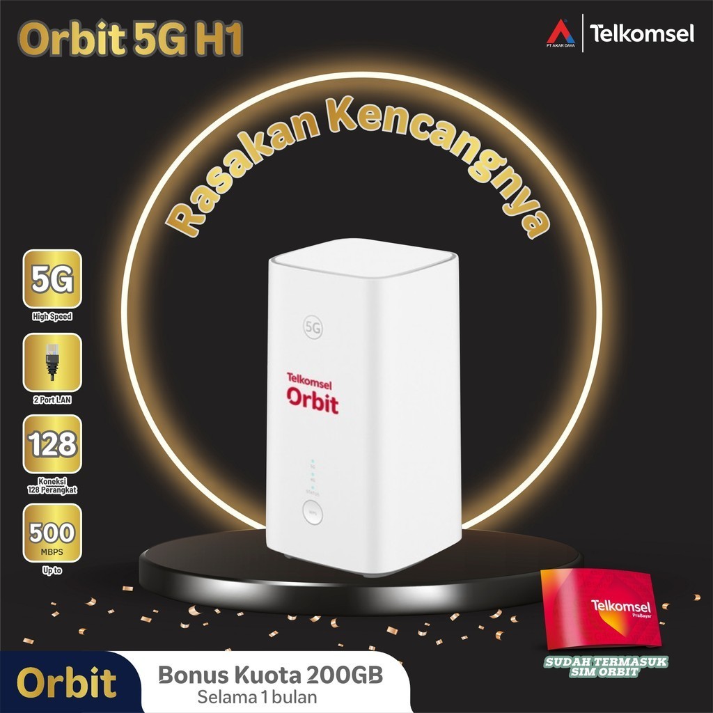 Jual ORBIT H1 5G - MODEM ORBIT TELKOMSEL H1 5G - JARINGAN 5G | Shopee ...