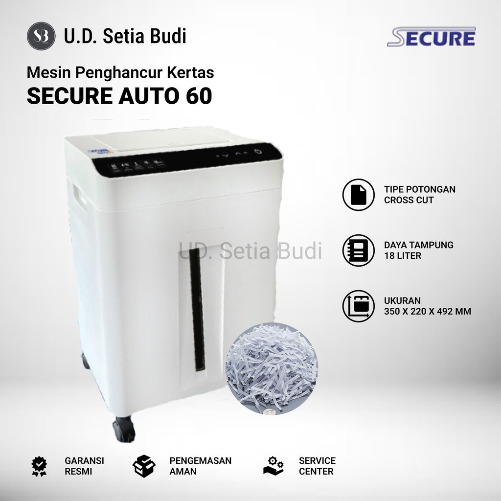 Jual Mesin Penghancur Kertas Secure Autofeed 60 Paper Shredder Secure ...