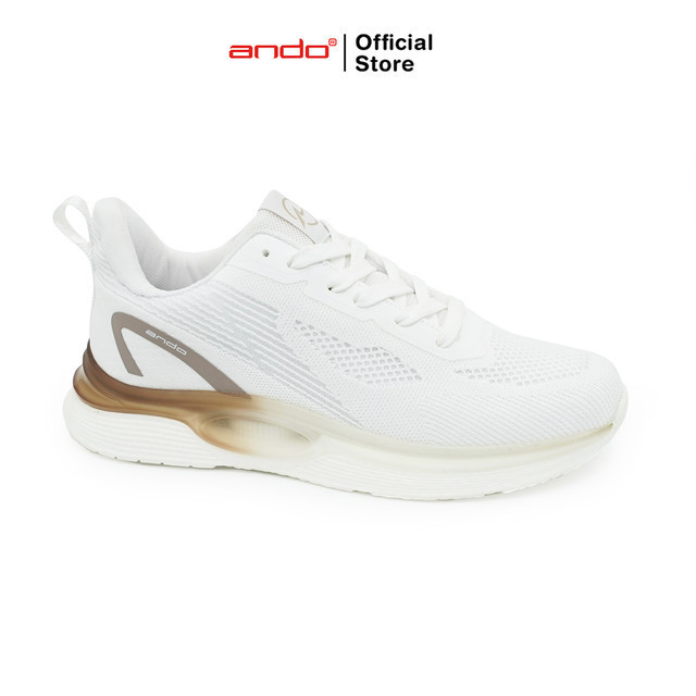Jual Ando Official Sepatu Sneakers G-Class Pria Dewasa - Putih/Putih ...