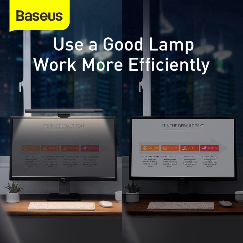 Jual Baseus Screenbar Light Lampu Meja LED Bar Layar Komputer Laptop ...