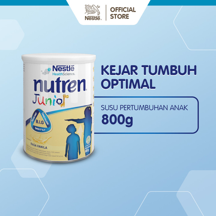 NESTLE Nutren  Junior Susu Pertumbuhan Vanila 1-10 tahun Kaleng 800g