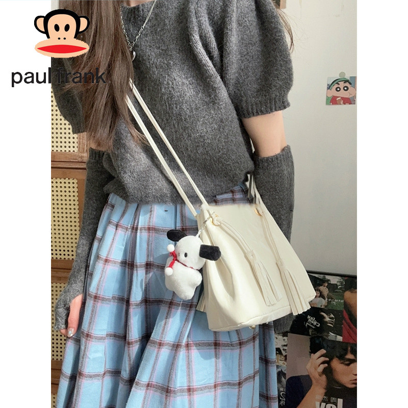 Jual Water Ripple Bucket Bag Textured Shoulder Messenger Bag | Shopee ...