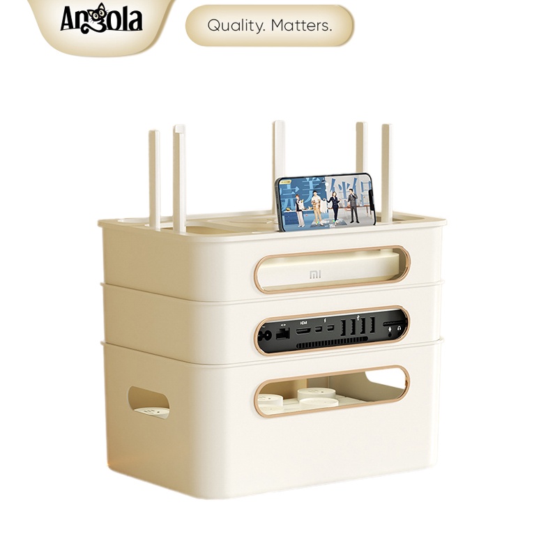 Jual Angola Kotak Penyimpanan Router WiFi/Colokan Listrik Organizer E71 ...