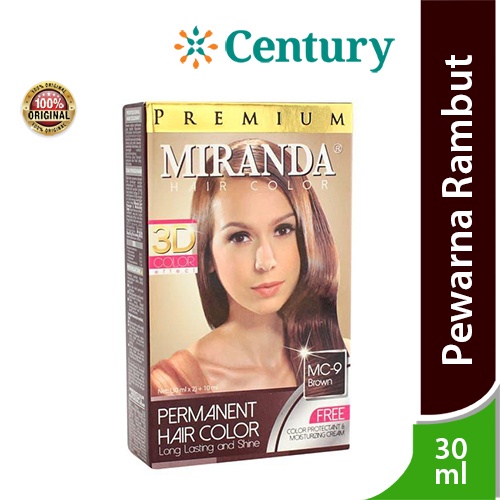 Jual Miranda Permanent Hair Colour MC-9 Brown 60 ML / Pewarna Rambut ...