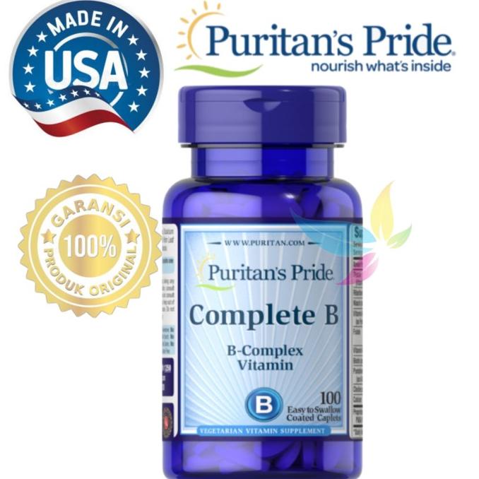 Jual Puritan Pride Complete B - 100 Kaplet Vitamin B Complex Puritans ...