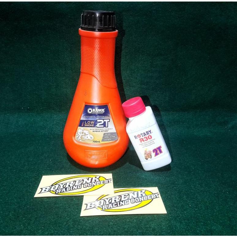 Jual DIH907 OLI ORANGE 2TAX 700ML SET OLI ROTARY R30 2T - BOYRENK ...