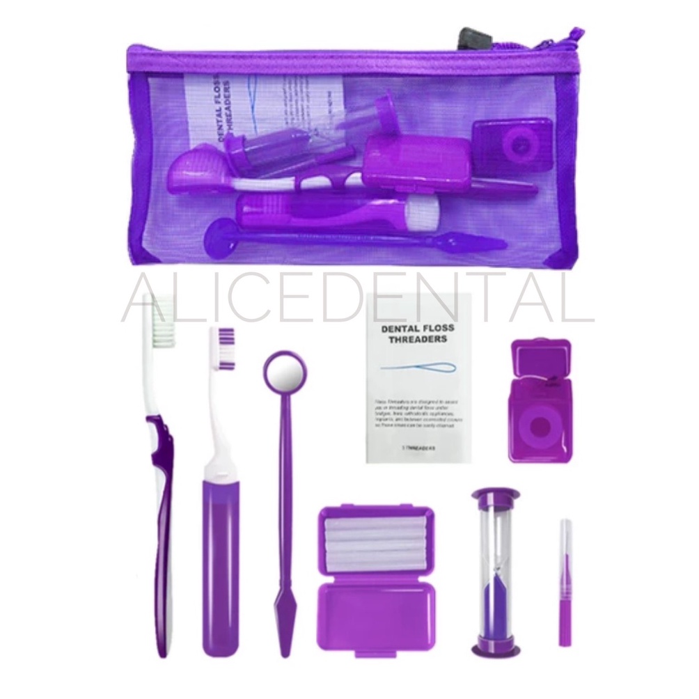 Jual 3.3 Terlaris Dental ortho kit travel orthodontic set sikat gigi