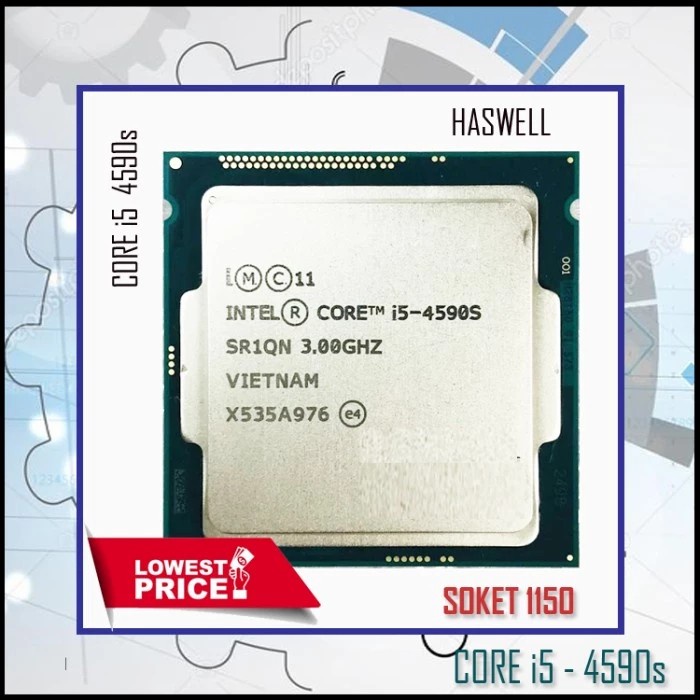 Intel Processore i5-4590s, Argento