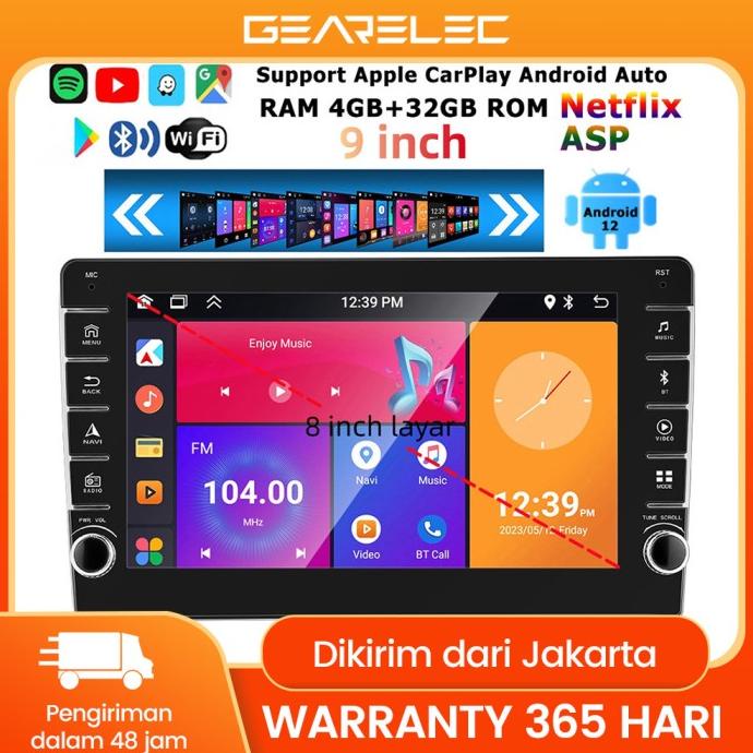 Jual Head Unit Double Din Android With Carplay Android Auto Inch