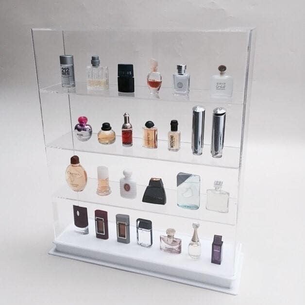 Jual Rak Acrylic Tempat Parfum 4susun /ok Parfum Organiser/Display