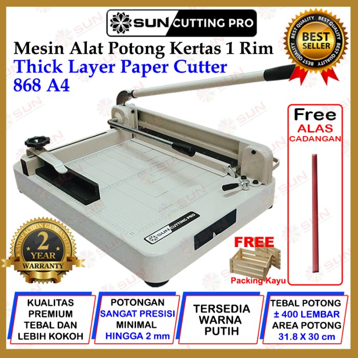 Jual Mesin Thick Layer Paper Cutter A4 868 Alat Pemotong Kertas 1 Rim