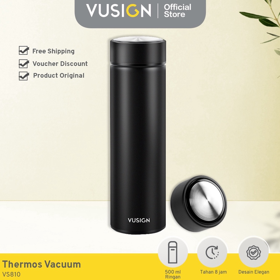 Jual Harga Spesial.. Vusign Thermos Vacuum Water Bottle / Tumblr Tempat Minum Termos Air Minum