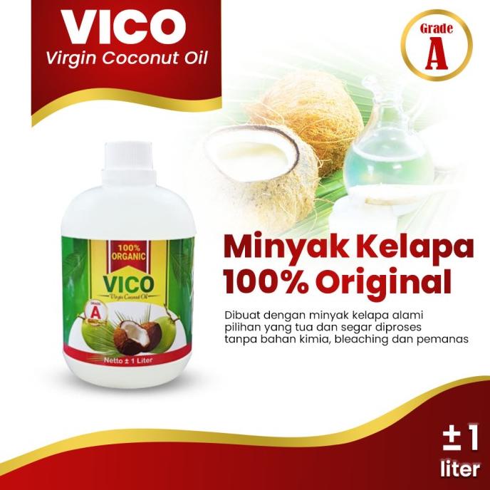 Jual VICO OIL ( VIRGIN COCONUT OIL MINYAK KELAPA MURNI 1 LITER 1000ML ...