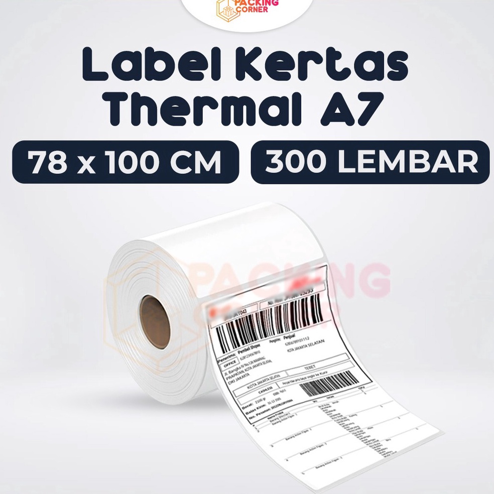 Jual Terupdate Kertas Label Sticker Resi Thermal Barcode X Mm Gulung Isi Pcs Shopee