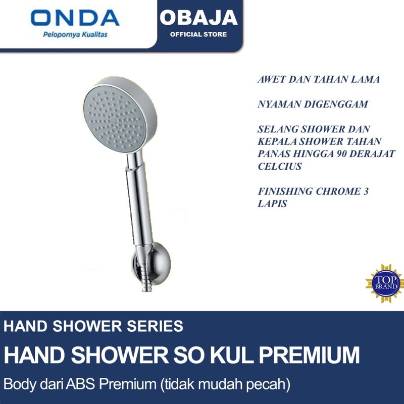 Jual Onda Hand Shower So Kul Onda So Kul Onda Shower Mandi Onda Chrome Shopee Indonesia