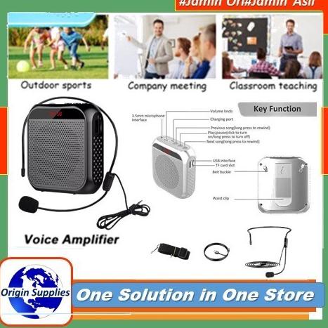 Jual Speaker Megaphone Pinggang Mini Guru Tour Guide Pidato Dengan Mic Band Shopee Indonesia