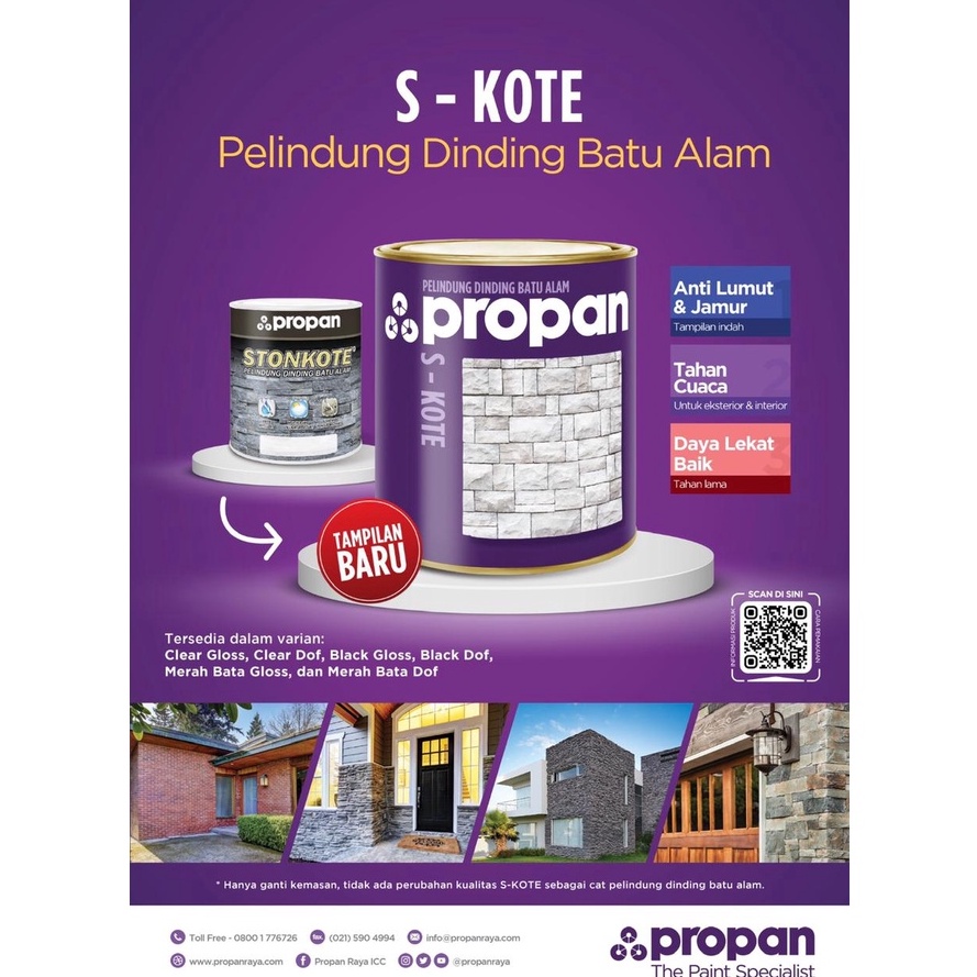 Jual Produk Premium.. PROPAN Stonkote Stonekote Cat Pelapis Vernis