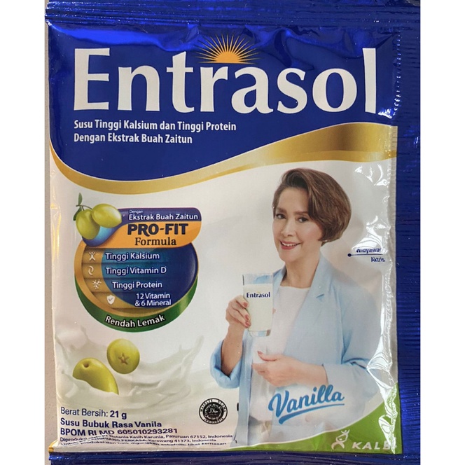 Jual Susu Entrasol Vanila Sachet (1 renceng isi 10 sachet) | Shopee ...