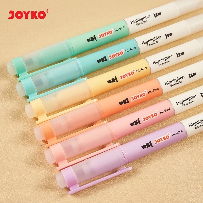 Jual Joyko Erasable Highlighter Set 6 Hl696 Shopee Indonesia