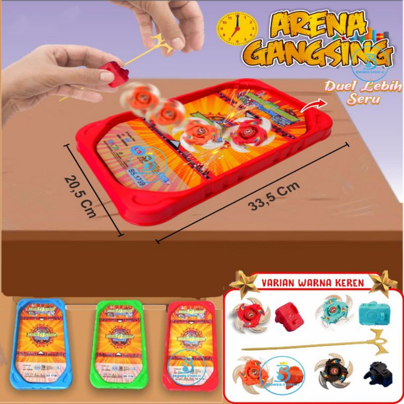 Jual Mainan Anak Beyblade Gangsing Stormgyro Battle Arena Gasing - Gyro ...