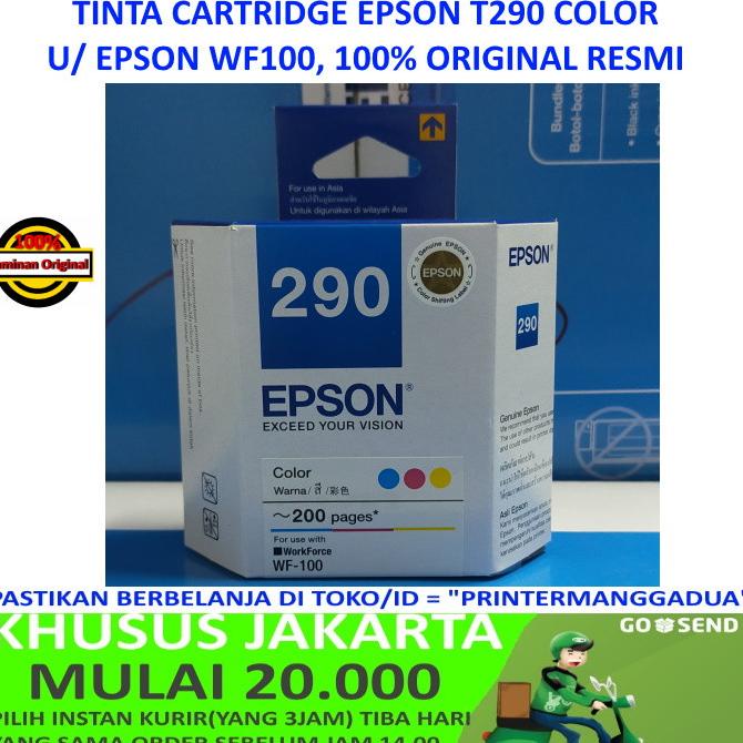 Jual Tinta Epson Wf 100 T289 Black Cartridge For Wf100 Shopee Indonesia 8550