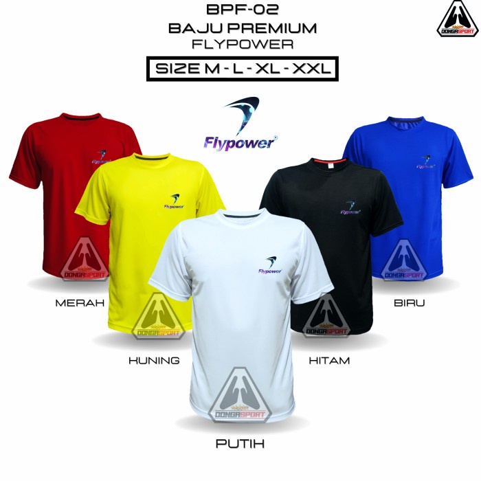 Jual Bpf-01 Fly Baju Badminton Premium Bahan Milano Kaos Bulutangkis ...