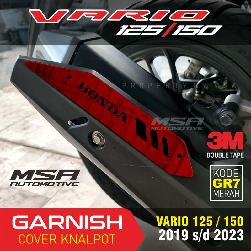 Jual Garnish Knalpot All New Vario Tahun Cover Tutup Knalpot Vario Shopee