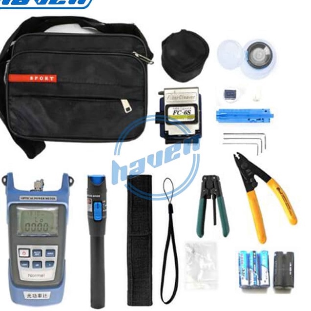 Jual LTI197 FTTH Tool Kit Set Lengkap OPM VFL Cleaver FO Fiber Optik ...