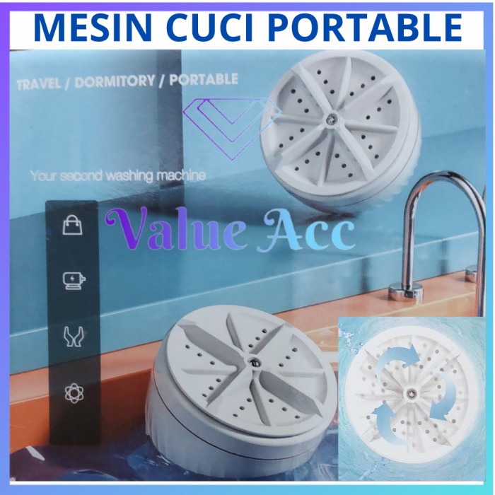 Jual Mesin Cuci Mini Portable Ultrasonic Turbine Washer Shopee Indonesia